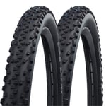 2x SCHWALBE BLACK JACK 26 x 2.00 Mountain Bicycle Black Off Road Knobby TYRE