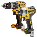 Dewalt DCF887N 18V XR Brushless Impact Driver with DCD796N Combi Drill Twin Pack