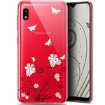 Caseink Coque pour Samsung Galaxy A10 (6.2) [Gel HD Collection Summer Design Papillons - Souple - Ultra Fin - Imprimé en France]