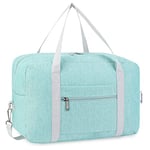 Narwey Sac de Voyage 40x20x25 Ryanair Cabine Bagage Pliable Sac de Cabine Avion Valise de Cabine Sac de Sport Sac Weekend avec Bandoulière (Vert Menthe)