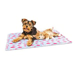 Croci Flying Pigs Tapis de Refroidissement pour Chien, Tapis de Refroidissement en Gel, Couverture Auto-Refroidissement - 50 x 40 cm