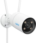 2K Camera Surveillance WiFi Exterieure avec Vision Nocturne, Super Ouverture F1.0, Capteur Avancé 1/1.8'', 4MP Caméra Wi-FI 5GHz/2.4GHz, Détection Intelligente, Audio à 2 Voies