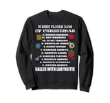 Bingo Player Bingo Game 12 Days Funny Sayings Ugly Christmas Sweatshirt