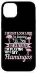 Coque pour iPhone 14 Plus Flamingo - But in my head I'm playing with my flamants roses