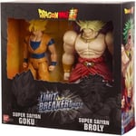 Figurine Super Saiyan Goku vs Super Saiyan Broly DRAGON BALL 30cm