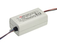 Mean Well Convertisseur d'alimentation pour guirlande LED flexible AC 110/220 V DC 12 W 24 V 0,5 A (APC-12-24)