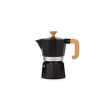 La Cafetiere 3 Cup Black Wood Handle Espresso Cafetiere