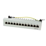 Panneau de brassage LogiLink RJ45 Catégorie 6 12 Ports 19 pouces