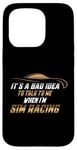 Coque pour iPhone 15 Pro Simulateur de course Sim Racing Cockpit Siège Sim Racer