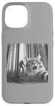 Coque pour iPhone 15 Tee-shirt avec photo de chat humoristique avec motif chaton Bigfoot