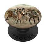 Guerre et Paix - Napoléon et Lavrushka voyageant depuis Vyazma PopSockets PopGrip Interchangeable