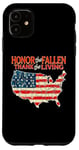 Coque pour iPhone 11 Honor the Fallen, Thank the Living Patriotic Appreciation