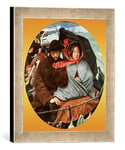 Kunst für Alle 'Encadré Image de Ford Madox Brown The Last of Angleterre, d'art dans Le Cadre de Main de qualité Photos, 30 x 30 cm, Argent Raya