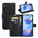 Oppo A54S      Pu Wallet Case    [Black]