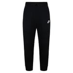 Nike Slim Fit Stretch Waist Black Logo Mens Reflective Trim Track Pants CU4500 Cotton - Size Small