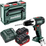 Bs 18 lt Perceuse-visseuse sans fil 18 v 60 Nm + 2x batterie LiHD 5,5 Ah + chargeur + x - Metabo