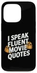 Coque pour iPhone 13 Pro Citations drôles pour cinéphiles de I Speak Fluent Movie Citations