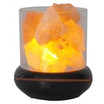  Diffuser Crystal Salt Stone Night Light Mist Humidifier USB Essential Oil8210