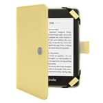 TECHGEAR YELLOW Kindle PU Leather Folio Case Cover With Magnetic Clasp + Screen Protector for Amazon Kindle eReaders 12th - 4th Generation (2024-2011) & Kindle Paperwhite with 6 inch Screen