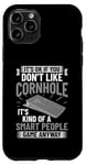 Coque pour iPhone 11 Pro Jeu de cornhole amusant lancer compétition sportive