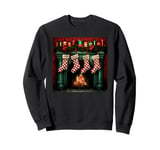 Christmas Stockings Hung by the Fireplace Sweatshirt