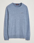 Morris Merino O-neck Light Blue