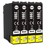 4 Black Ink Cartridge Use With Epson XP-255 XP-257 XP-352 XP-355 XP-452 XP455