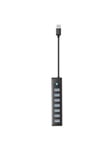 ORICO PW7U USB to 7x USB 3.0 Hub Adapter (black) USB hub - USB 3.0 - 7 ports - Sort