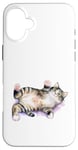 Coque pour iPhone 16 Plus #snirt T-shirt chat mignon coussin chat chaton sac