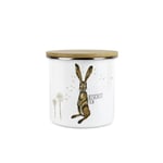 Hare & Dandelions Biscuit Tea Canister - Countryside Storage Jar - Kitchen Gifts