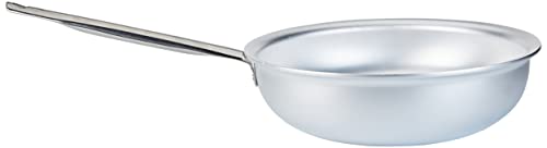 Pentole Agnelli - Casserole Distribution de Chaleur pour Battre au Fouet, en Aluminium et Acier Inoxydable - Couleur Argent 32 cm Argent