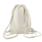 IDEA HOME Sac de Gym en Coton - Sac de Sport avec Cordon 36 x 44 cm 140g/m² - Sac de Gym à Personnaliser, Idéal pour Sport, Voyage et Courses, Naturel