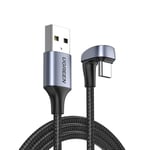 Ugreen U Shape USB C Fast Charger Cable Braided 6A Charging For Huawei 1.5m