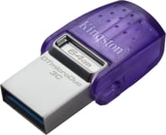 Kingston Datatraveler Microduo 3C La Cle Usb 64Gb Usb Gen 3 Type-C Et Type-A-Dtduo3Cg3/64Gb