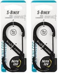 Nite Ize S- biner Dual INOX Mousqueton Hommes, Noir, 32 (Lot de 2)