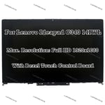 14.0" FHD 1920x1080 Lenovo Ideapad C340-14IWL LCD Display Touch Screen Assembly