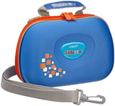 VTech - Sacoche Transport KidiZoom Bleue, Accessoire Appareil Photo avec Compartiments de Rangement, Bandoulière Réglable, Compatible Tous Modèles, Cadeau Enfant Dès 3 Ans - Contenu en Français