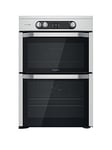 Hotpoint Hdm67I9H2Cx 60Cm Wide Double Oven Electric Cooker With Induction Hob - Stainless Steel