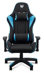 Predator Chair Rift Lite, Chaise Gaming, Chaise De Bureau, Coussin Lombaire, Appui-tête Amovible, Accoudoirs Réglables, Mouvement De Dossier 150 Degrés, Cadre En Acier, Tissu Transpirant, Noir/Bleu