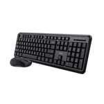 Ensemble Clavier/Souris Trust 24080 Sans Fil QWERTZ USB DE Noir