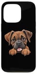 Coque pour iPhone 13 Pro Boxer mignon pour homme et femme