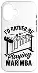 iPhone 16 Funny Marimba Instrument Pun for a Marimba Player Case