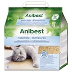 Anibest Naturholz kattströ av träspån - Ekonomipack: 2 x 10 l (ca 4,3 kg)