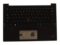 Chicony - Erstatningstastatur For Bærbar Pc - Med Trackpoint, Ultranav - Bakbelysning - Qwerty - Storbritannia - Fru - Med Toppdeksel - For Thinkpad X1 Carbon Gen 10 21Cb, 21Cc