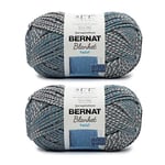 Bernat Blanket Twist High Tide Lot de 2 paquets de 300 g – Polyester – 6 Super Bulky – 200 m – Tricot/Crochet