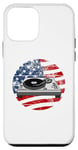 Coque pour iPhone 12 mini DJ USA Flag Producteur de musique Musicien