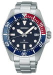 Seiko SNE595P1 Prospex Solar Diverâs In Blue-Red-Blue ( Watch