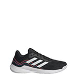 adidas Homme Novaflight Volleyball Shoes Sneakers, Core Black/FTWR White/Solar Red, 44 2/3 EU