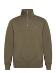 Reg Shield Half Zip Sweat Tops Sweat-shirts & Hoodies Sweat-shirts Green GANT