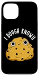 Coque pour iPhone 13 Jeu de mots « I Dough Know Funny Food »